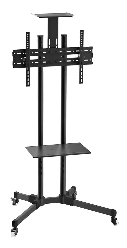 SOPORTE PEDESTAL PARA TV CON RUEDAS Y AJUSTE GIRATORIO - 10