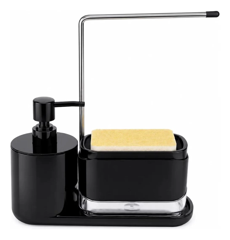 ORGANIZADOR DE LAVAPLATOS CON DISPENSADOR Y PORTA ESPONJA - 3