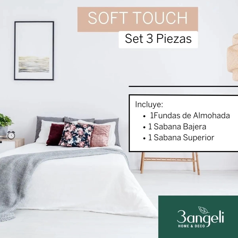 JUEGO DE SABANAS DE MICROFIBRA 1800 HILOS PARA 1,5 PLAZAS COLOR SERENITY - 2