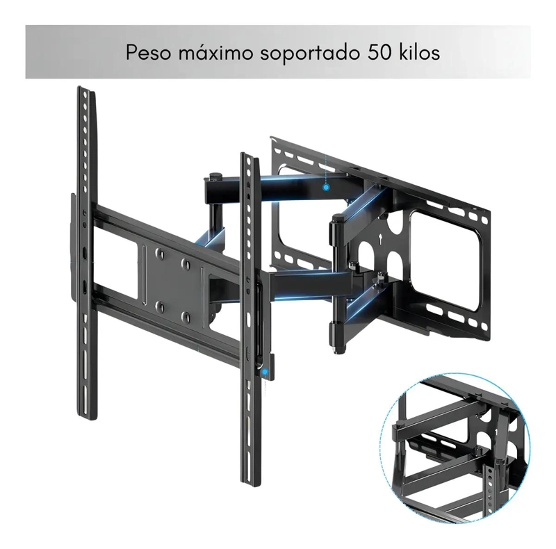SOPORTE DE PARED ARTICULADO PARA TV DE 40 A 80 PULGADAS - 8