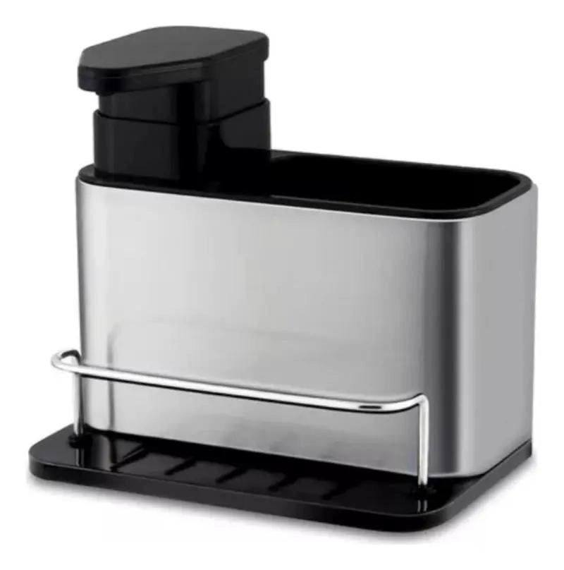 DISPENSADOR DE JABON Y PORTA ESPONJA PARA COCINA - 1