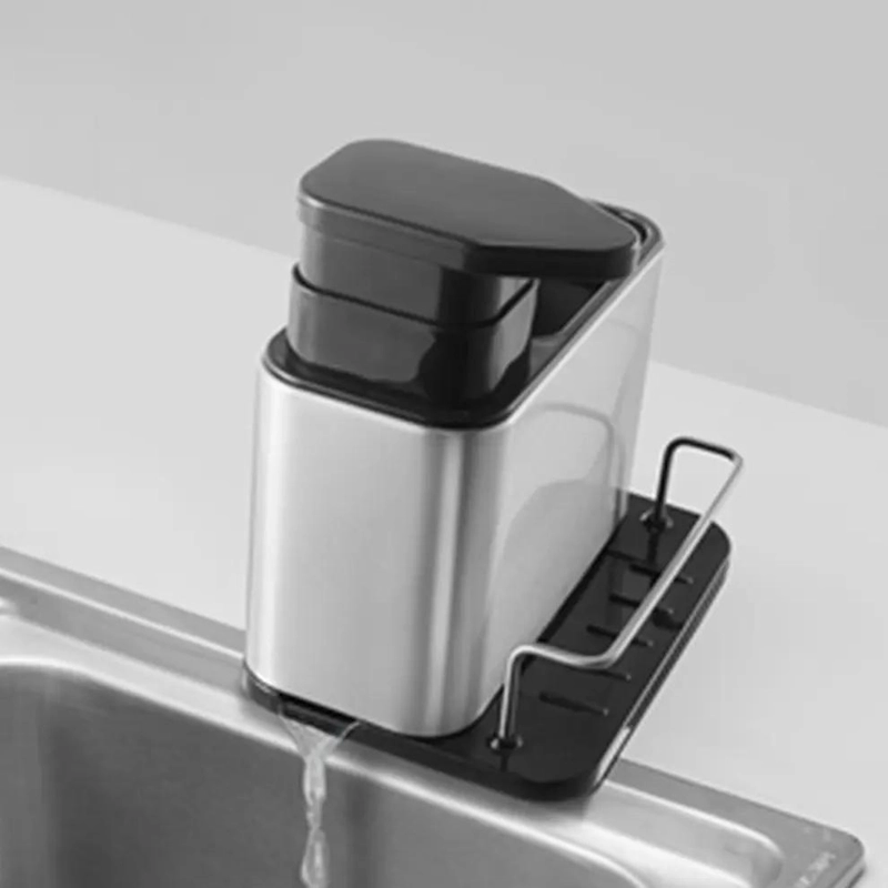 DISPENSADOR DE JABON Y PORTA ESPONJA PARA COCINA - 6