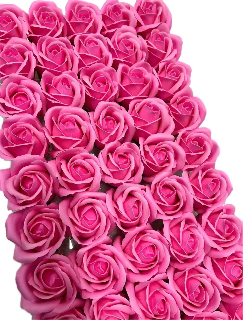 PACK DE 50 ROSAS DE JABON PARA DECORACION Y REGALOS - 2