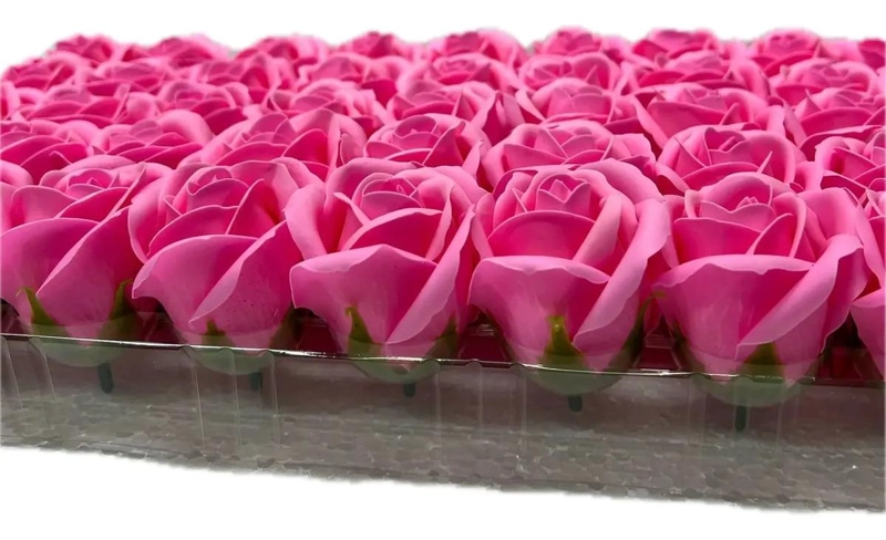 PACK DE 50 ROSAS DE JABON PARA DECORACION Y REGALOS - 3