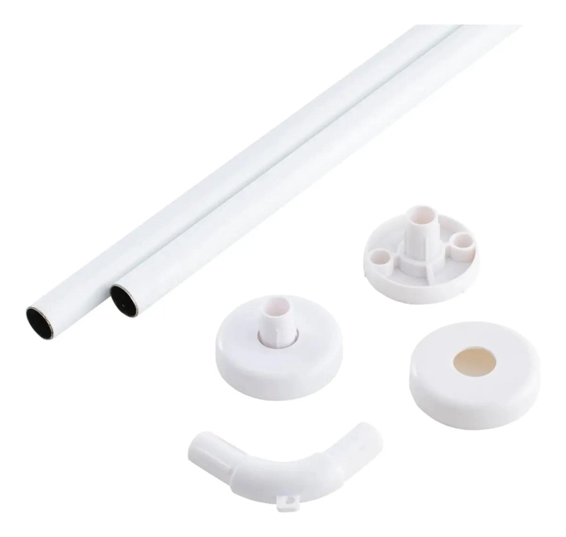 SET ANGULAR PLASTIFICADO 19 MM PARA DUCHA 80 X 80 CM - 2