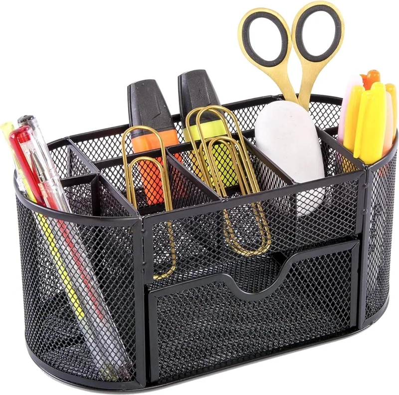 ORGANIZADOR DE ESCRITORIO CON 6 COMPARTIMENTOS PARA OFICINA - 1