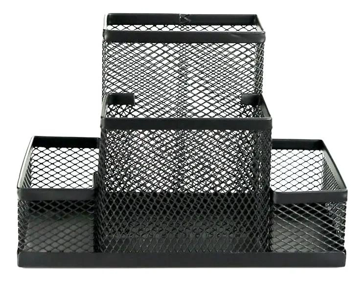 ORGANIZADOR DE ESCRITORIO DE METAL CON 4 COMPARTIMENTOS DESMONTABLE - 3