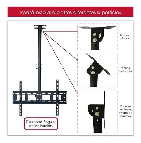 SOPORTE DE TECHO PARA TELEVISORES DE 32 A 70 PULGADAS - 2
