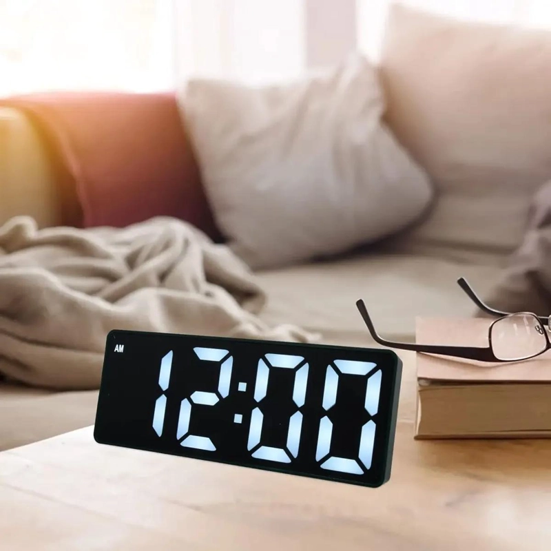 RELOJ DESPERTADOR DIGITAL LED CON ALARMA Y TEMPERATURA - 4
