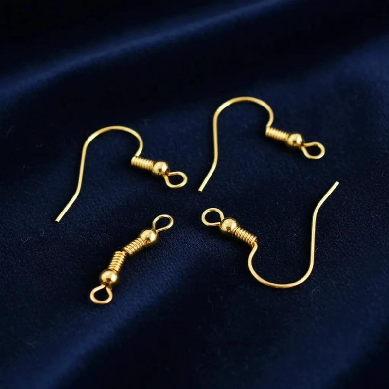 AROS DE ACERO DORADO GANCHO 20X19MM PARA BISUTERIA - 3