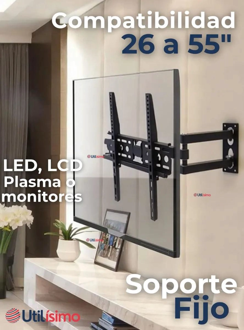SOPORTE DE PARED AJUSTABLE PARA TELEVISORES DE 26 A 55 PULGADAS - 5