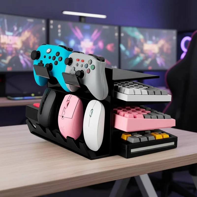 ORGANIZADOR DE ESCRITORIO MODULAR PARA GAMERS Y CREADORES - 1