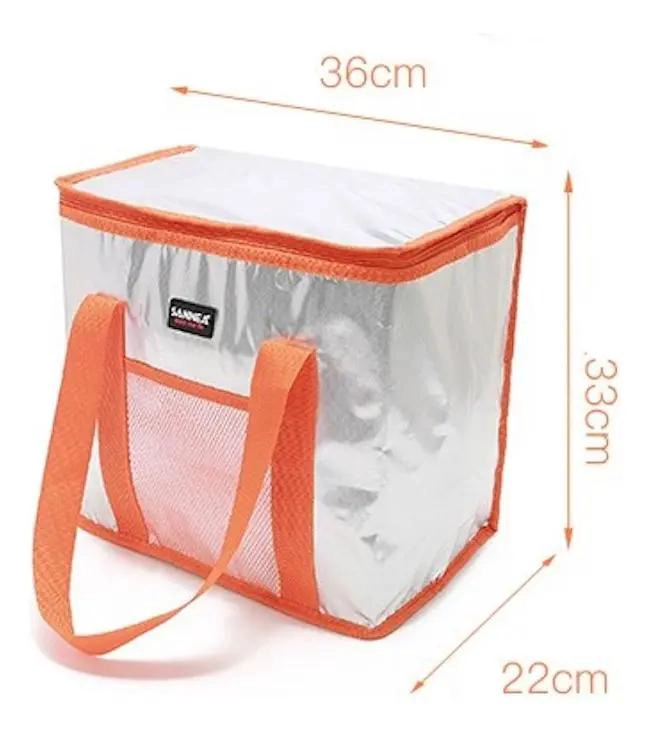 BOLSO COOLER PLEGABLE IMPERMEABLE PARA COMIDA Y BEBIDA 26L - 4