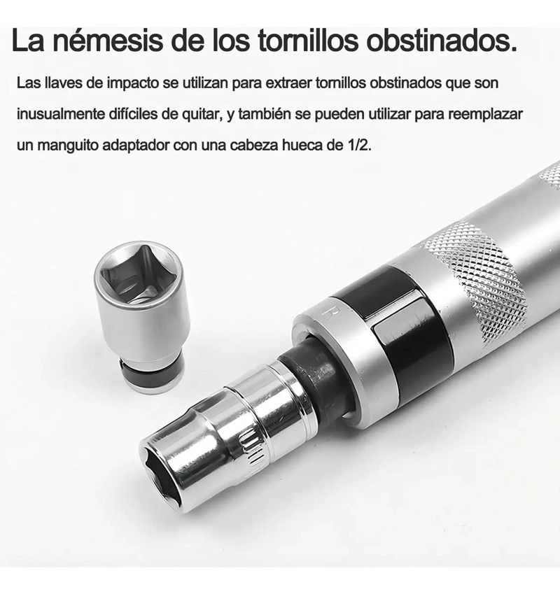 DESTORNILLADOR DE IMPACTO CON 13 PUNTAS INTERCAMBIABLES Y MANGO ANTIDESLIZANTE - 4