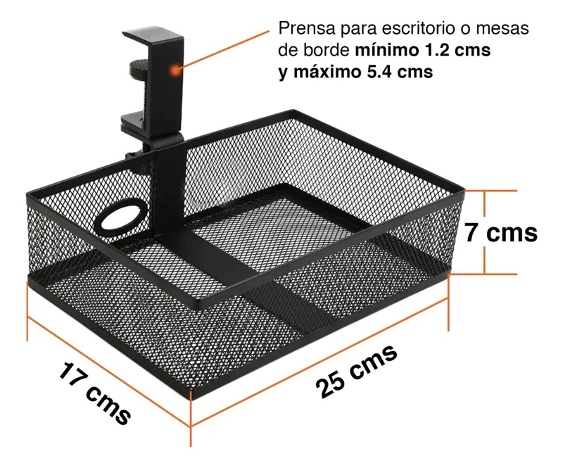CAJON ORGANIZADOR OCULTO 360º PARA ESCRITORIO Y MUEBLES - 5