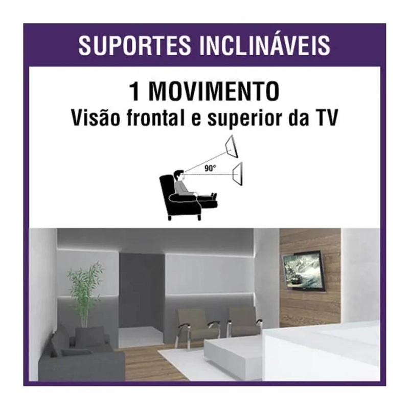 SOPORTE INCLINABLE UNIVERSAL PARA TV DE 10 A 85 PULGADAS - 3