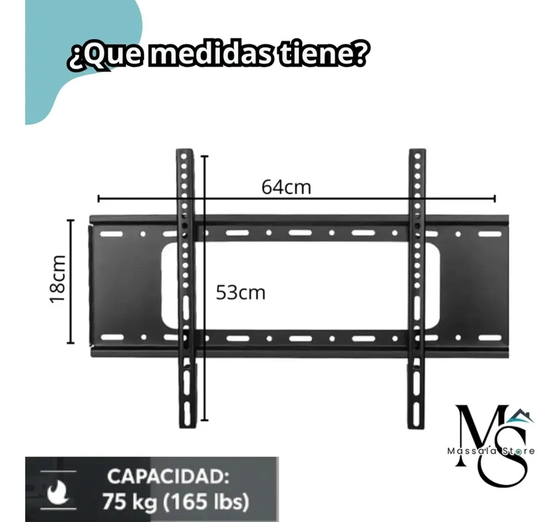 SOPORTE DE PARED PARA TELEVISORES DE 40 A 85 PULGADAS - 10