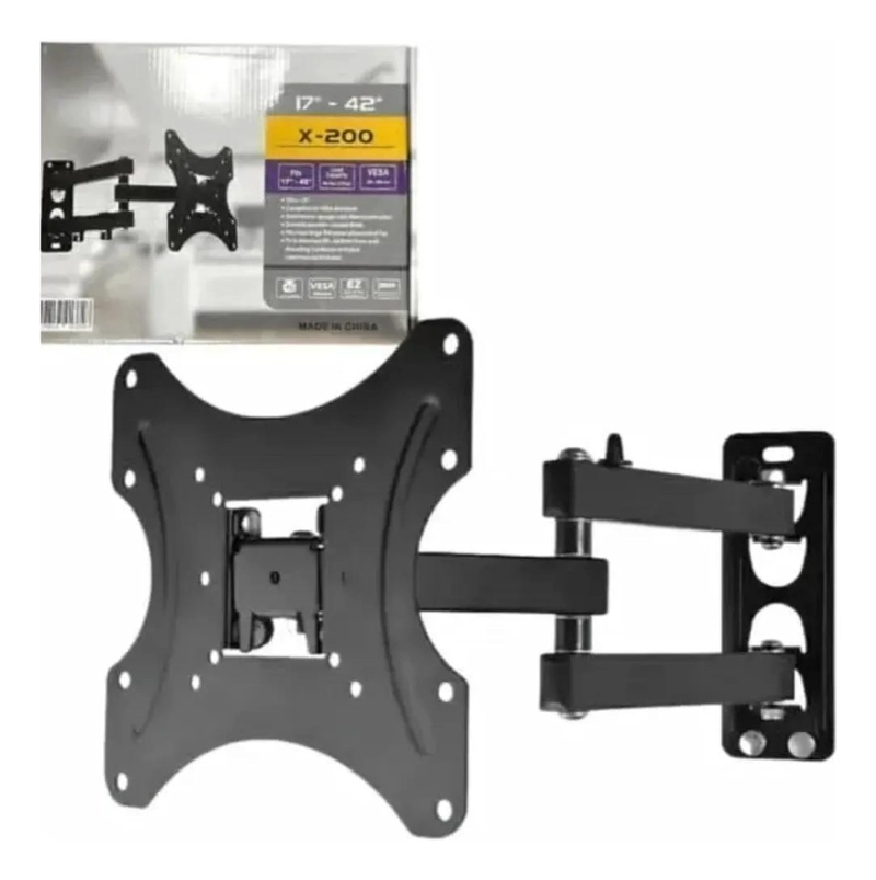 SOPORTE DE PARED PARA TV CON BRAZO EXTENSIBLE DE 17 A 42 PULGADAS - 1
