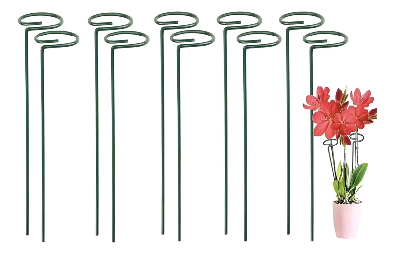SOPORTE METALICO PARA PLANTAS DE 40 CM - PAQUETE DE 10 UNIDADES - 1