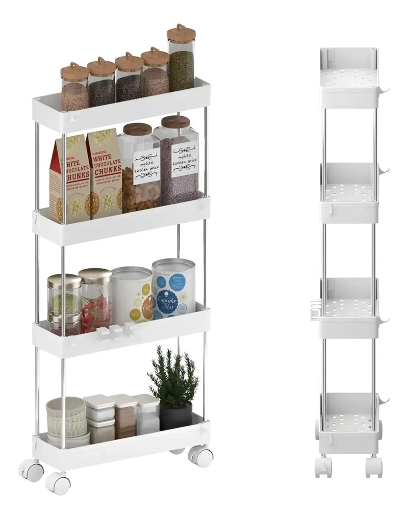 CARRITO ORGANIZADOR MOVIL DE 4 NIVELES PARA ALMACENAMIENTO - 10