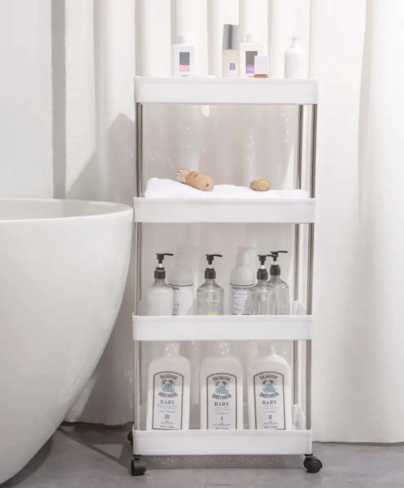 CARRITO ORGANIZADOR DELGADO 4 NIVELES PARA BAÑO Y COCINA - 7
