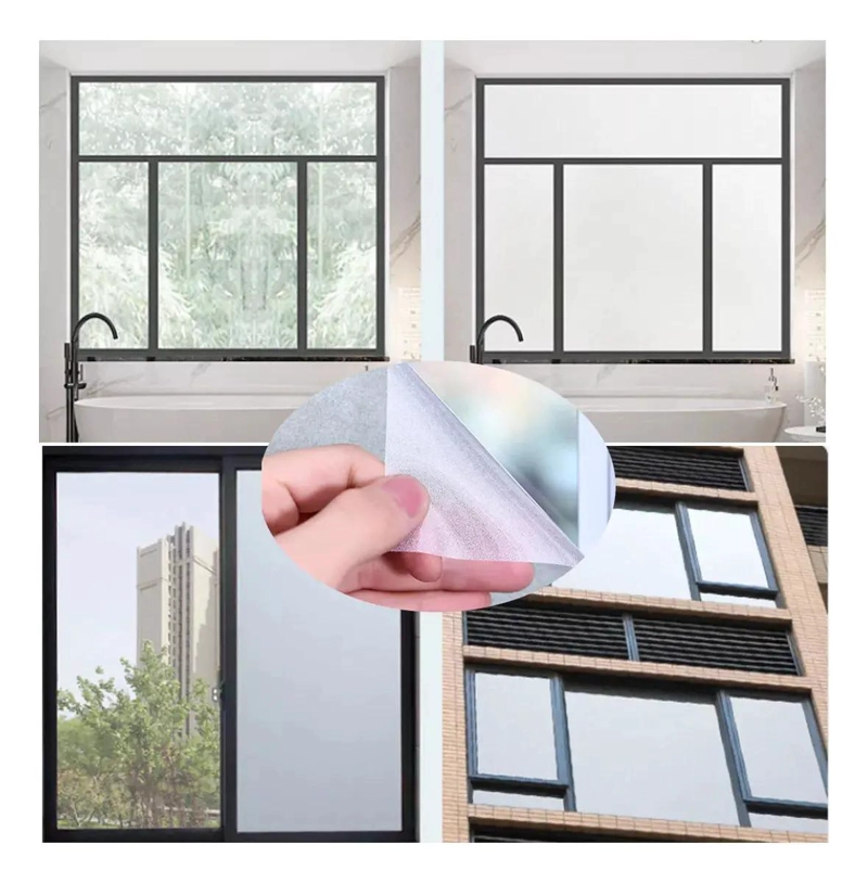 PELICULA ESMERILADA PARA VENTANAS DE 60 CM X 3 M, ANTI UV Y REMOVIBLE - 3
