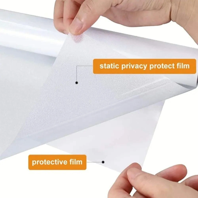 PELICULA ESMERILADA PARA VENTANAS DE 60 CM X 3 M, ANTI UV Y REMOVIBLE - 8