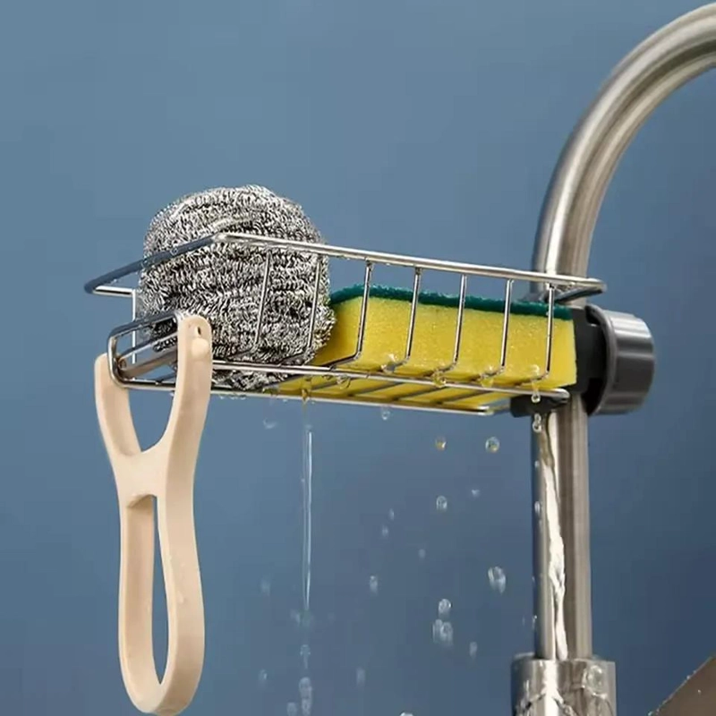 SOPORTE ESCURRIDO ACERO INOXIDABLE PARA GRIFO MULTIFUNCIONAL - 3