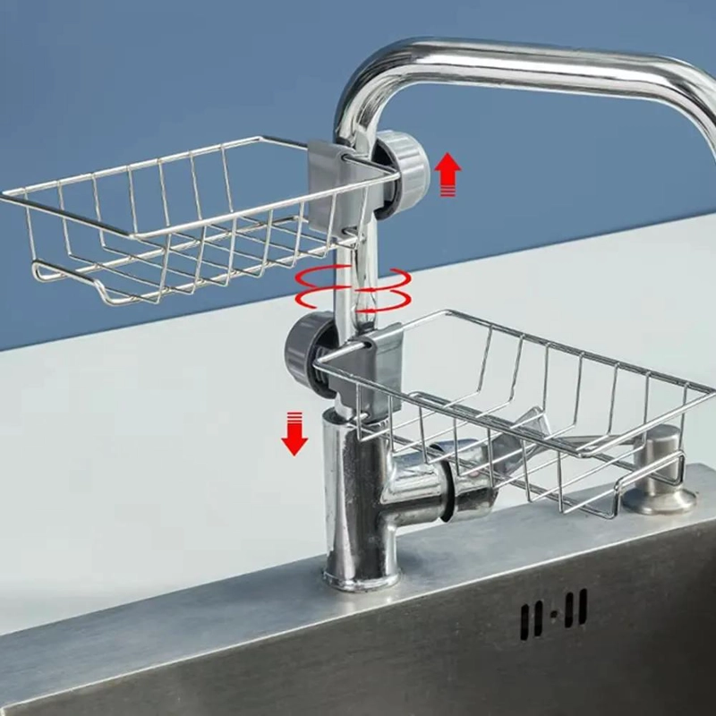 SOPORTE ESCURRIDO ACERO INOXIDABLE PARA GRIFO MULTIFUNCIONAL - 4