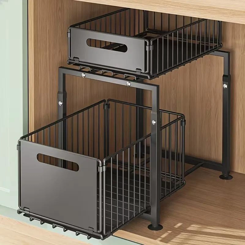 ESTANTE ORGANIZADOR BAJO FREGADERO 2 NIVELES PARA COCINA Y BAÑO - 3