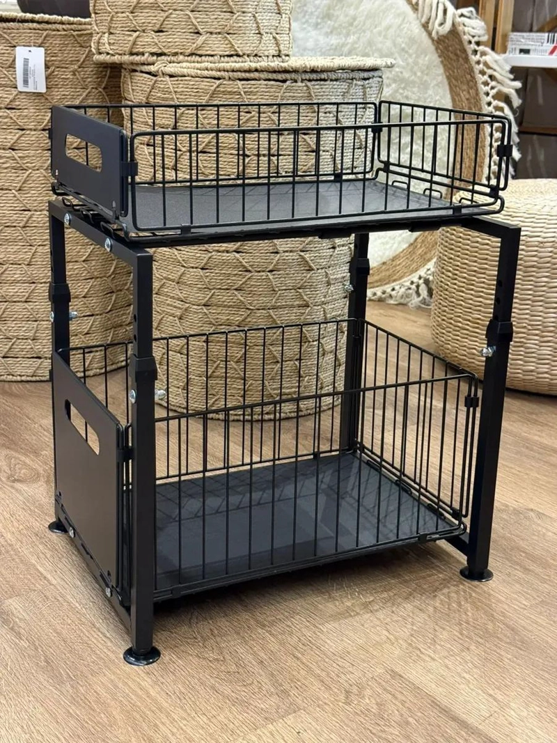 ESTANTE ORGANIZADOR BAJO FREGADERO 2 NIVELES PARA COCINA Y BAÑO - 8
