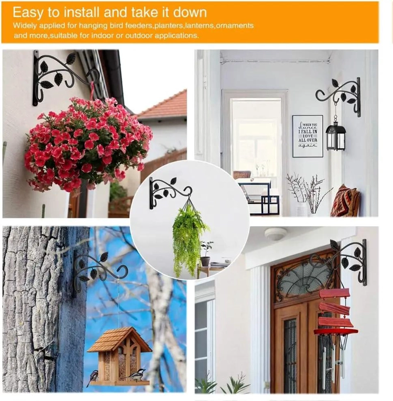SOPORTES DE HIERRO PARA PLANTAS COLGANTES DE PARED - 2