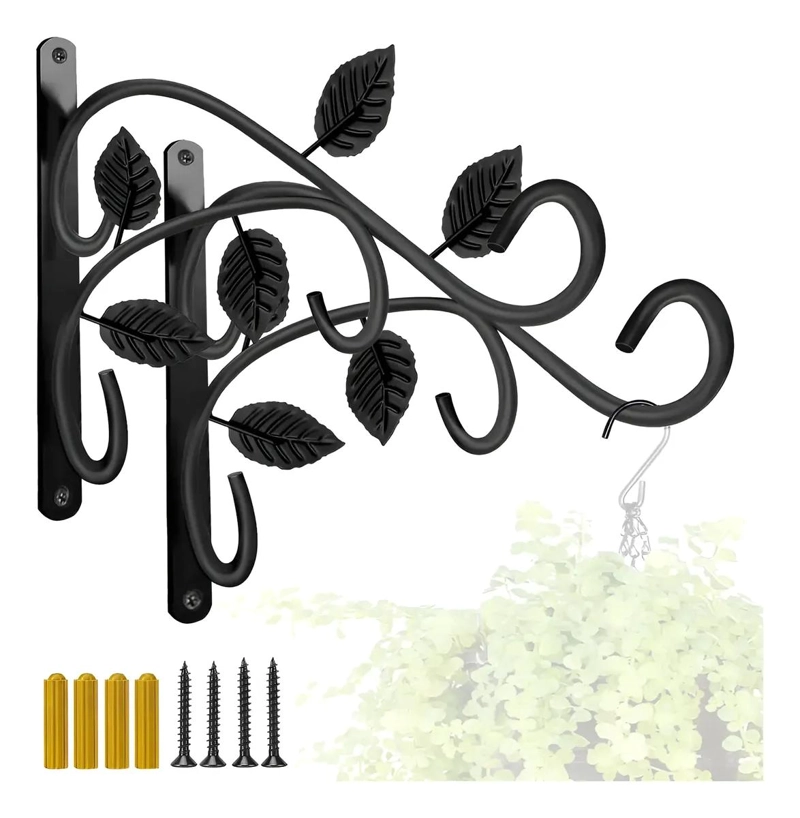 SOPORTES DE HIERRO PARA PLANTAS COLGANTES DE PARED - 9