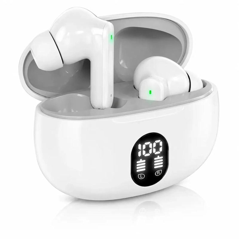 AUDIFONOS INALAMBRICOS BLUETOOTH 5.4 CON PANTALLA LED Y MICROFONO - 1