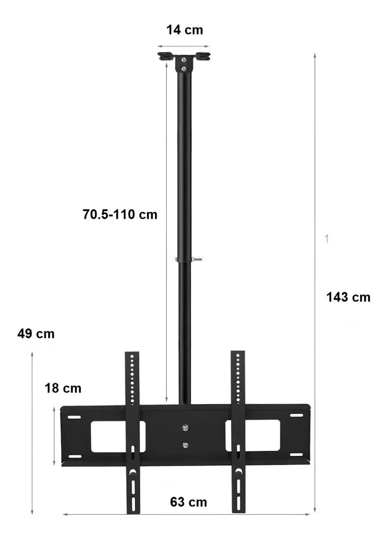 SOPORTE ARTICULADO PARA TV DE 32 A 85 PULGADAS EN ACERO NEGRO - 5