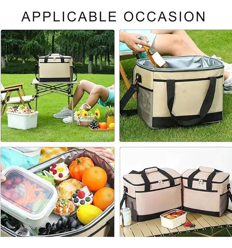 BOLSO COOLER PLEGABLE IMPERMEABLE PARA CAMPING Y PICNIC - 6