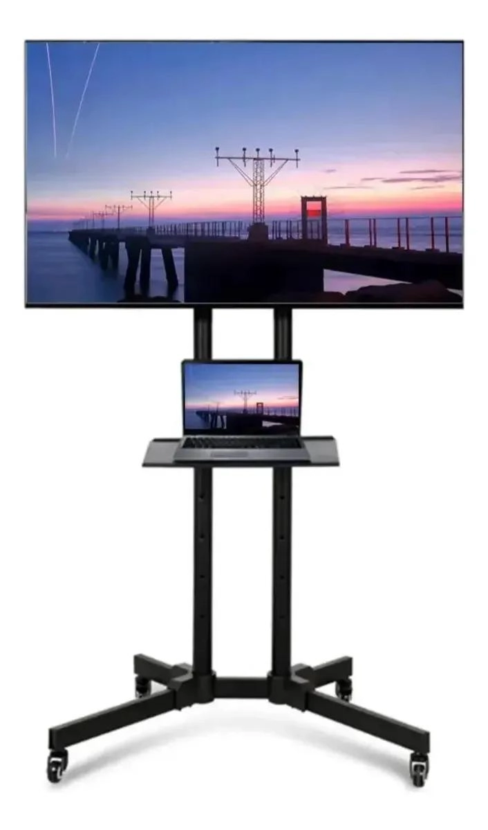 SOPORTE MOVIL PARA TELEVISORES DE 32 A 65 PULGADAS CON RUEDAS - 1