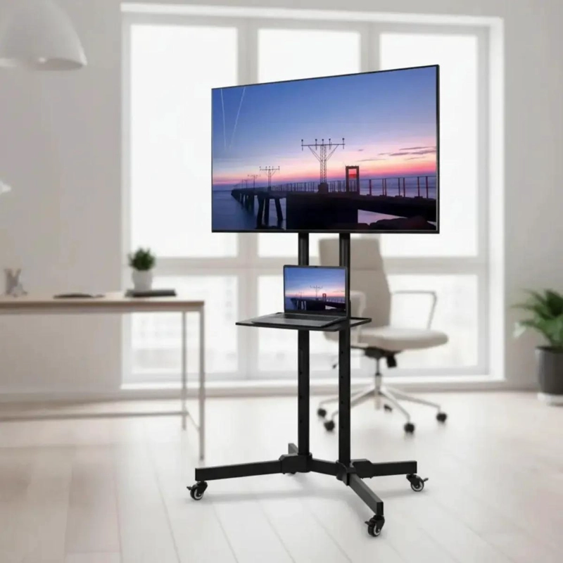 SOPORTE MOVIL PARA TELEVISORES DE 32 A 65 PULGADAS CON RUEDAS - 5