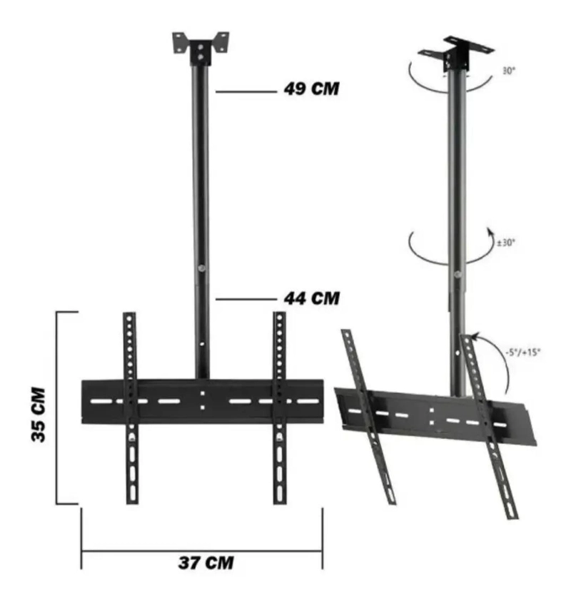 SOPORTE DE TECHO UNIVERSAL PARA TELEVISORES DE 20 A 55 PULGADAS - 4