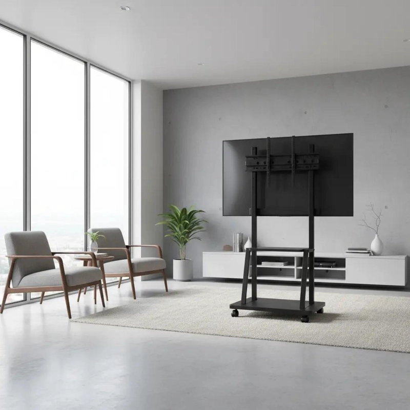 SOPORTE MOVIL PARA TELEVISORES DE 32 A 70 PULGADAS CON RUEDAS - 7