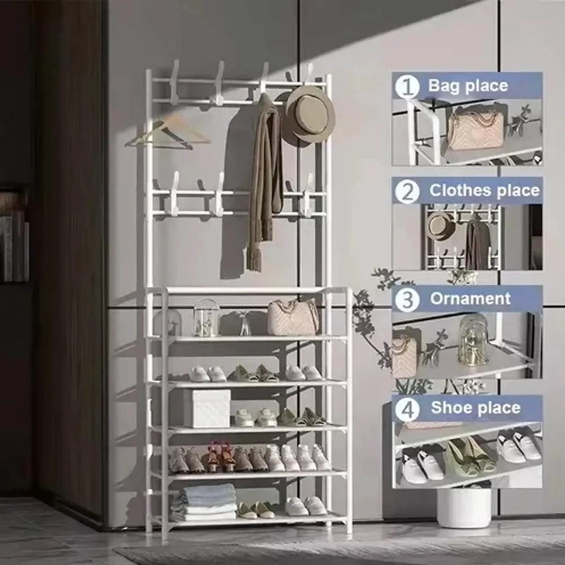 ORGANIZADOR COLGADOR DE ZAPATOS Y ROPA 4 NIVELES 80CM - 8