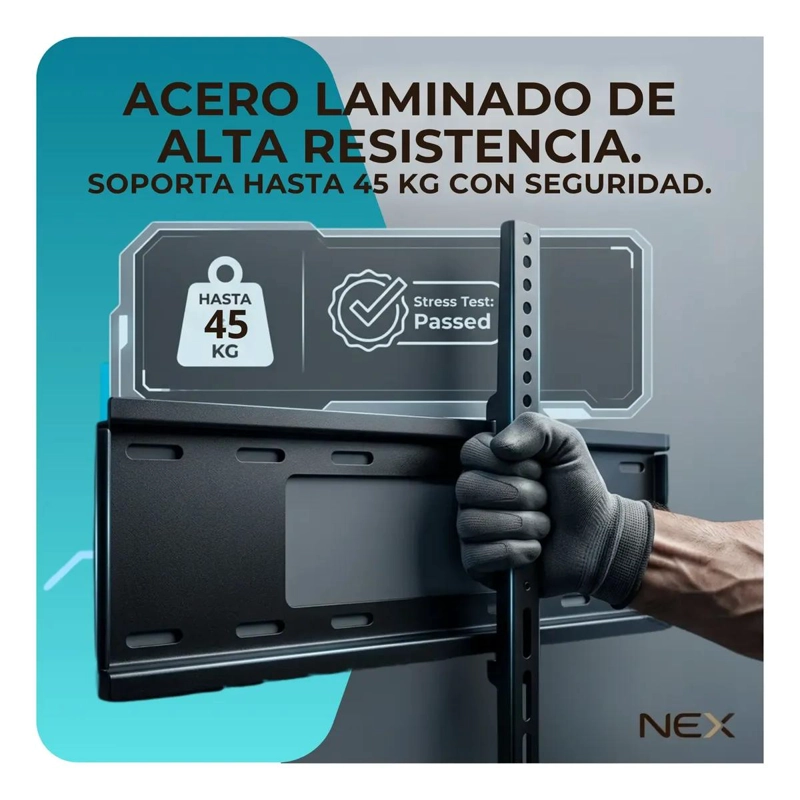 SOPORTE FIJO DE PARED PARA TELEVISORES DE 37 A 75 PULGADAS - 6