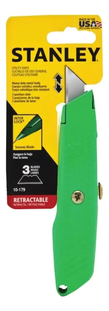 CUCHILLO CARTONERO RETRACTIL CON HOJA DE REPUESTO - 4
