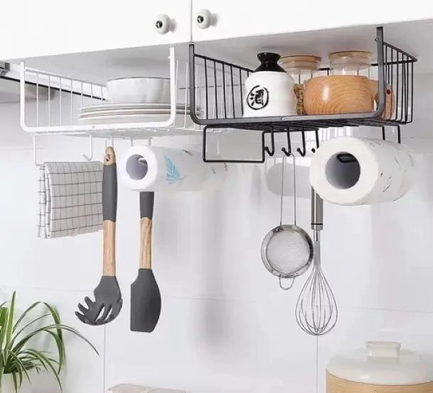 CESTA ORGANIZADORA COLGANTE MULTIUSO PARA ESTANTERIAS - 4