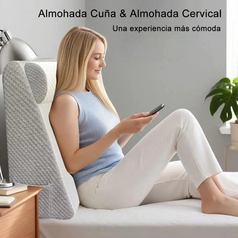 ALMOHADA CUÑA ANTIREFLUJO PARA CONFORT Y SOPORTE - 3