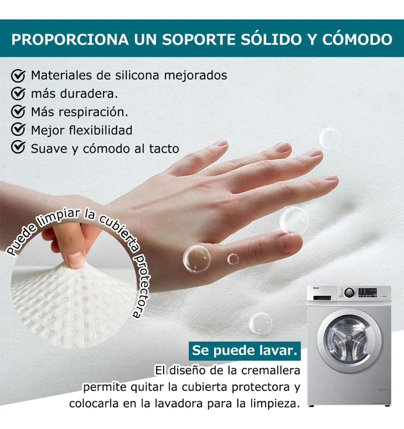 ALMOHADA CUÑA ANTIREFLUJO PARA CONFORT Y SOPORTE - 4
