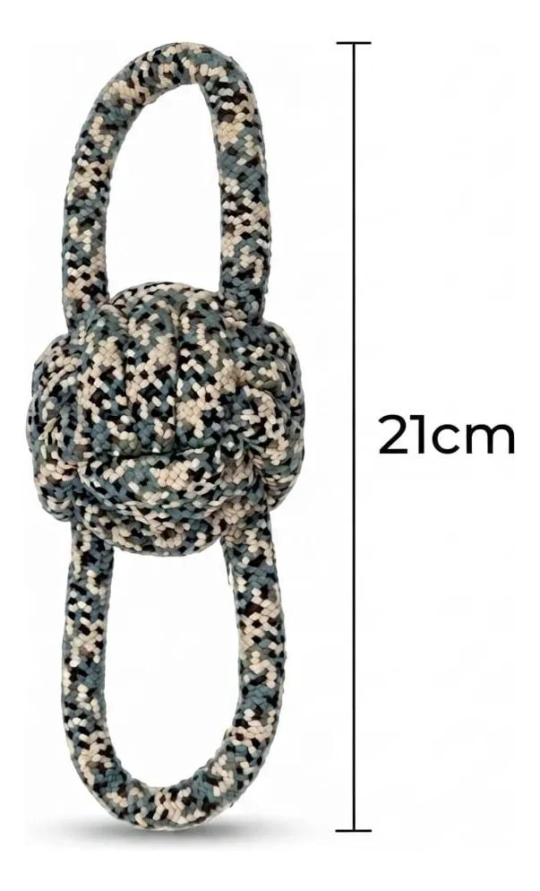 JUGUETE INTERACTIVO DE CUERDA PARA PERROS DE 21 CM - 5