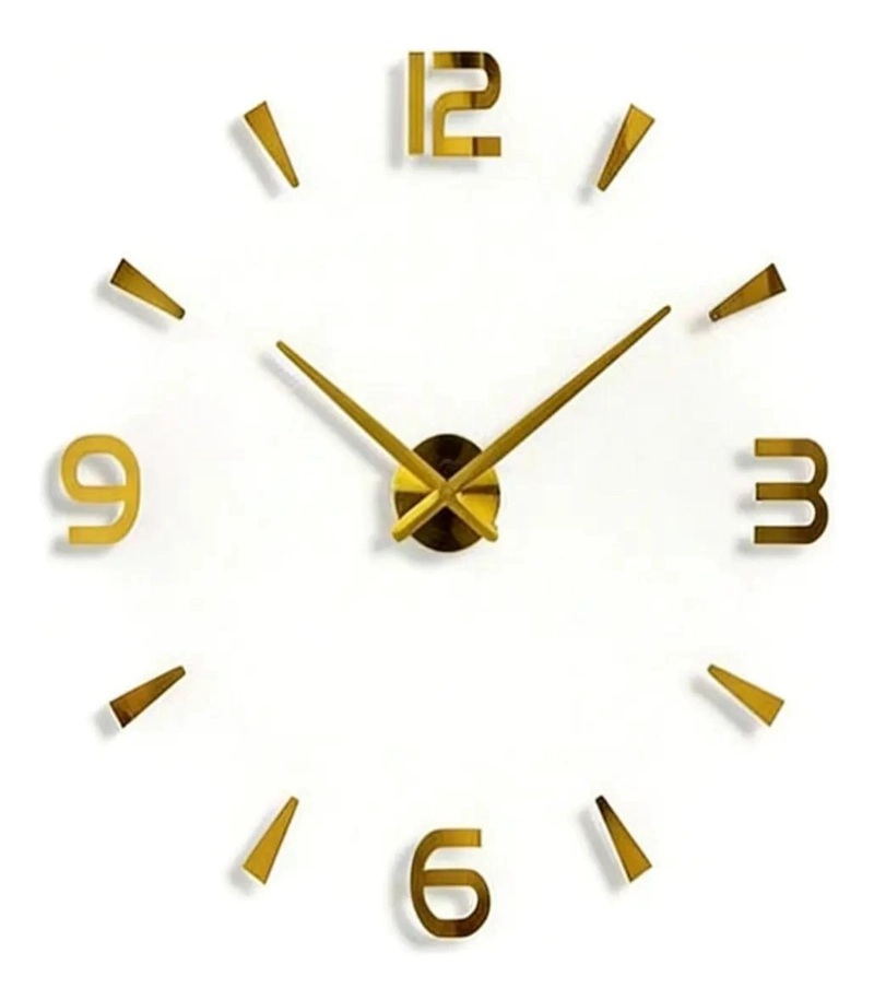 RELOJ DE PARED ESTILO VINTAGE 70 CM AMARILLO - 1