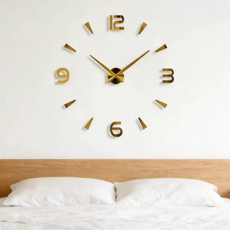 RELOJ DE PARED ESTILO VINTAGE 70 CM AMARILLO - 6