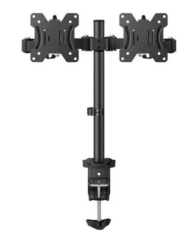 SOPORTE DOBLE PARA MONITOR DE ESCRITORIO ARTICULADO 12 A 27 PULGADAS - 8